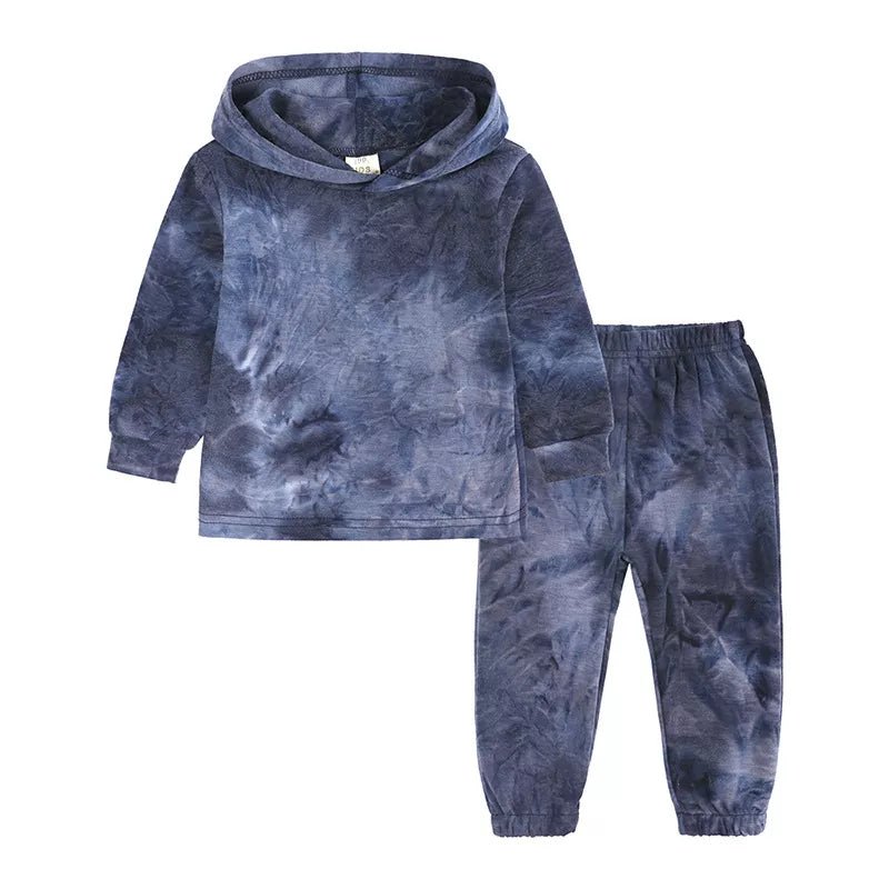 Children's Tie - Dye Hoodie and Pants Set - Crowned Energy CO.