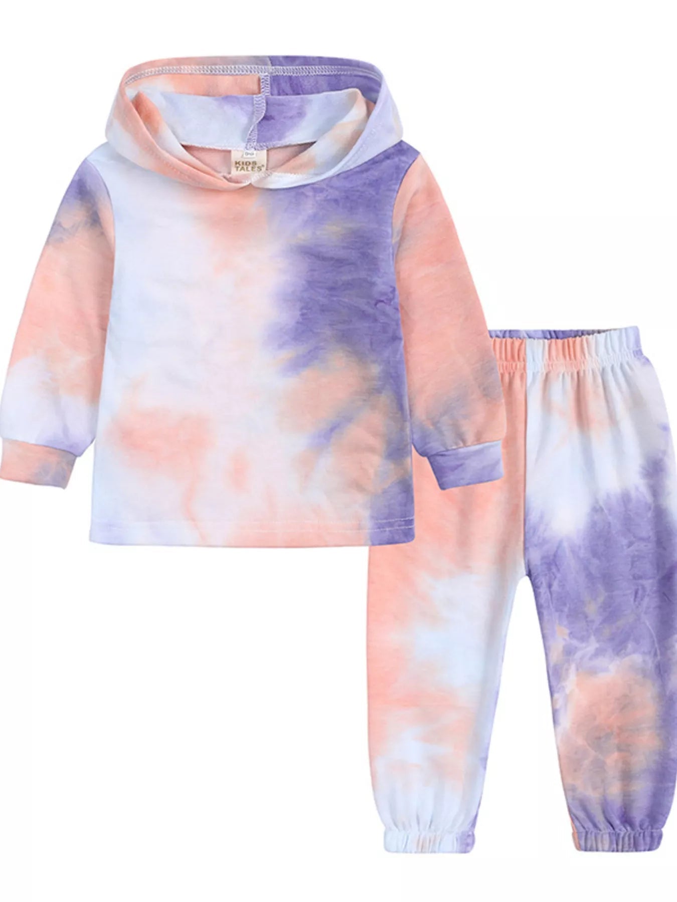 Children's Tie - Dye Hoodie and Pants Set - Crowned Energy CO.