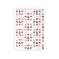 Christmas Floral Gift Wrap Roll — Poinsettia, Gingerbread & Tree Holiday Wrapping Paper - Crowned Energy CO.