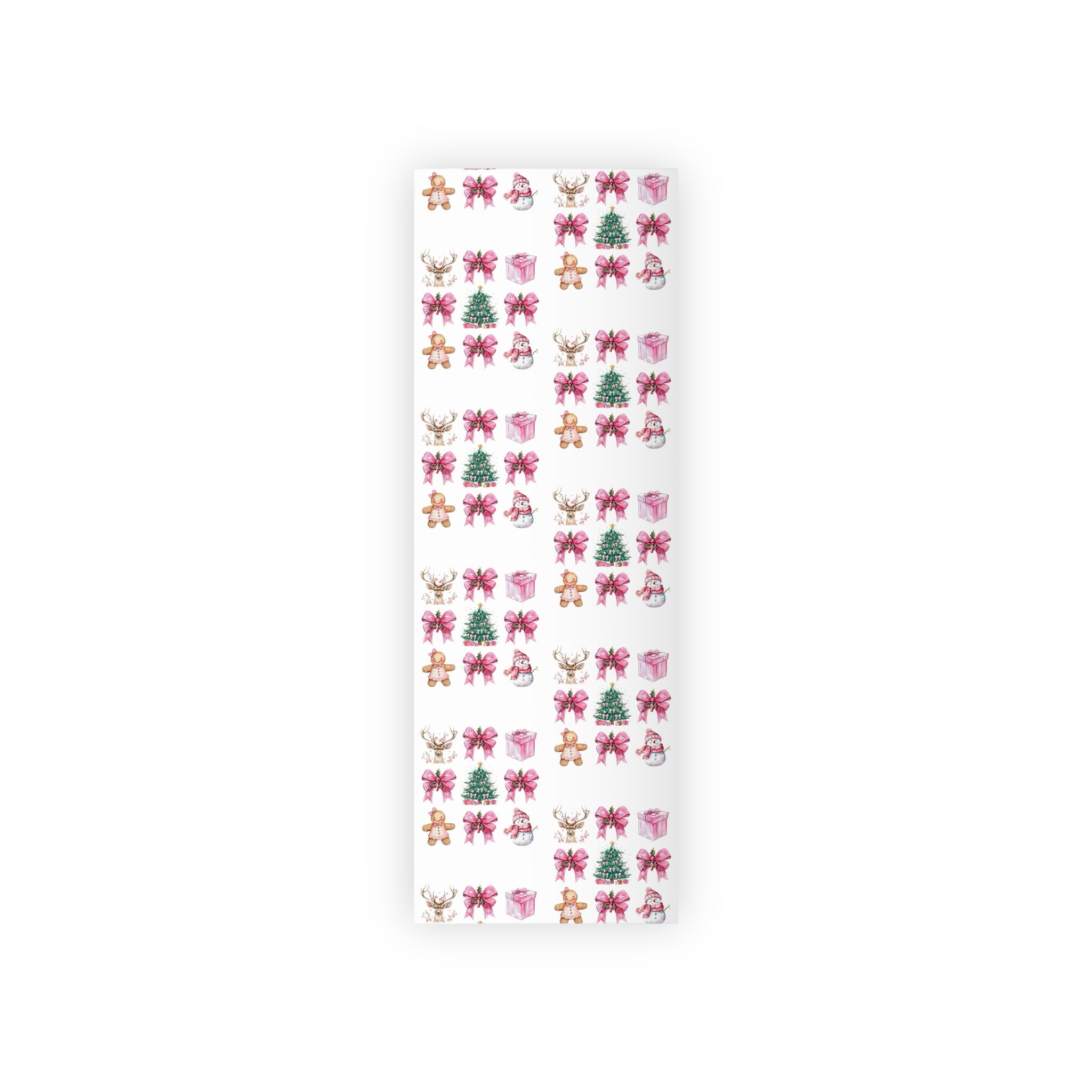 Christmas Floral Gift Wrap Roll — Poinsettia, Gingerbread & Tree Holiday Wrapping Paper - Crowned Energy CO.