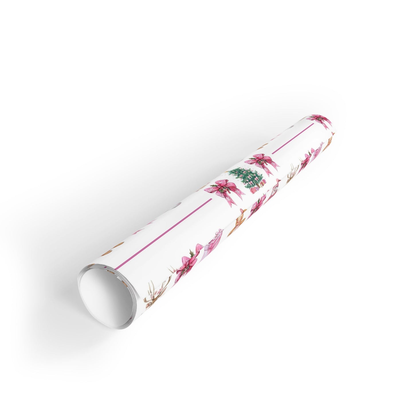 Christmas Floral Gift Wrap Roll — Poinsettia, Gingerbread & Tree Holiday Wrapping Paper - Crowned Energy CO.