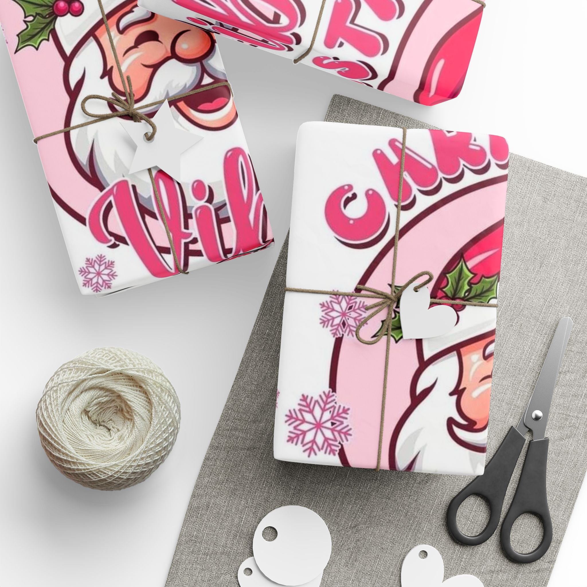 Christmas Vibing Wrapping Paper Roll — Vibing Gift Wrap - Crowned Energy CO.