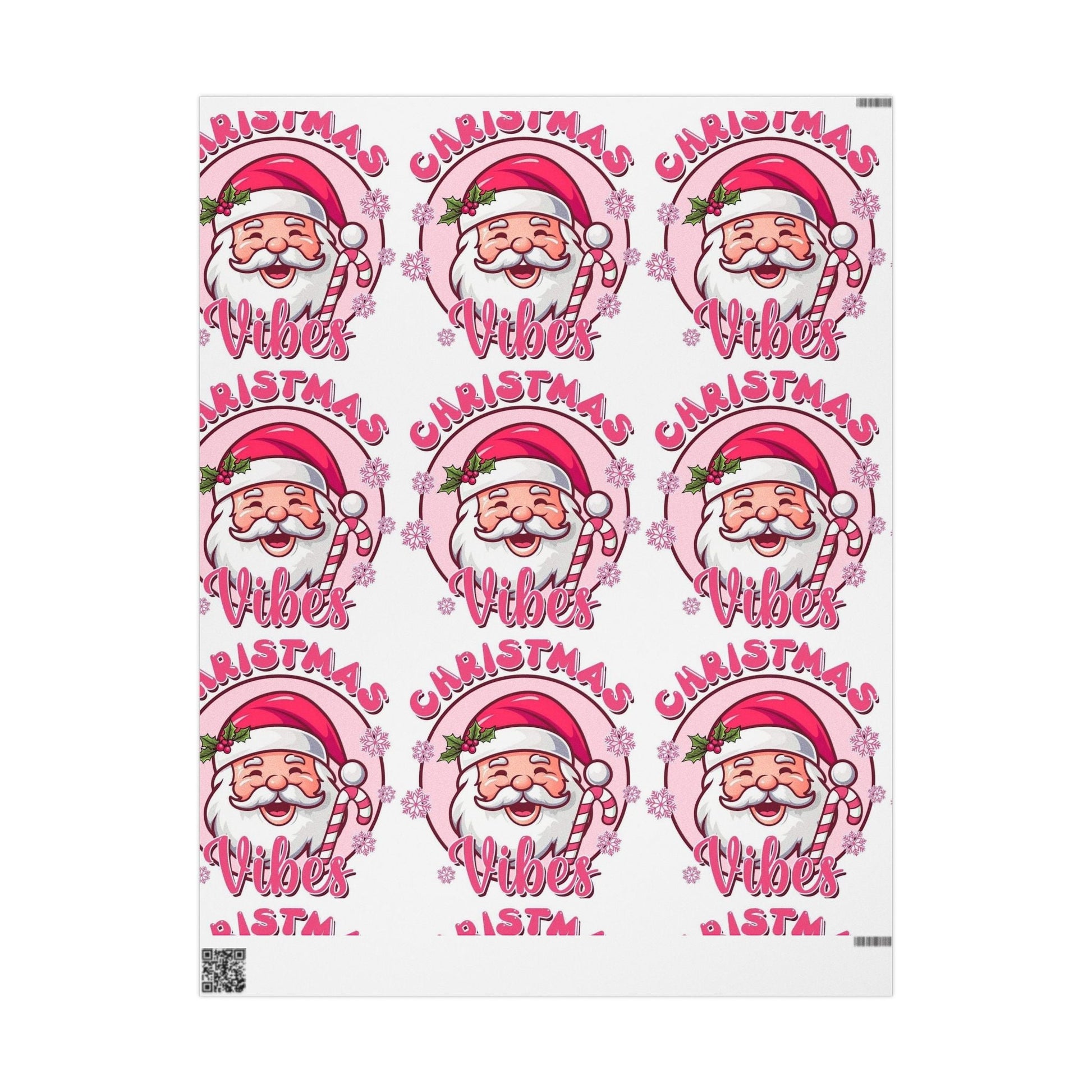 Christmas Vibing Wrapping Paper Roll — Vibing Gift Wrap - Crowned Energy CO.