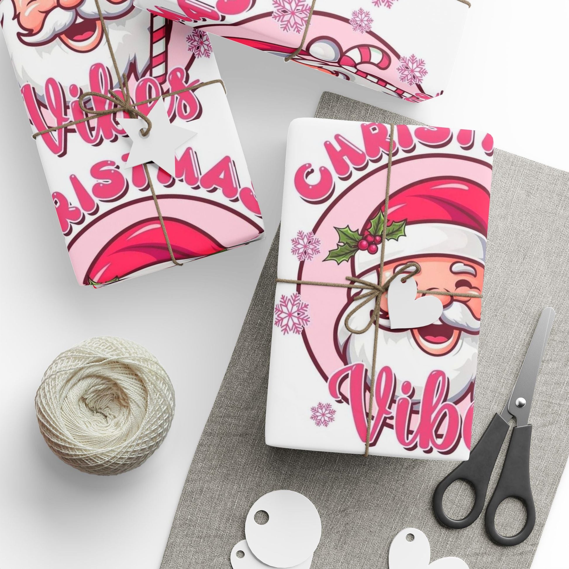 Christmas Vibing Wrapping Paper Roll — Vibing Gift Wrap - Crowned Energy CO.