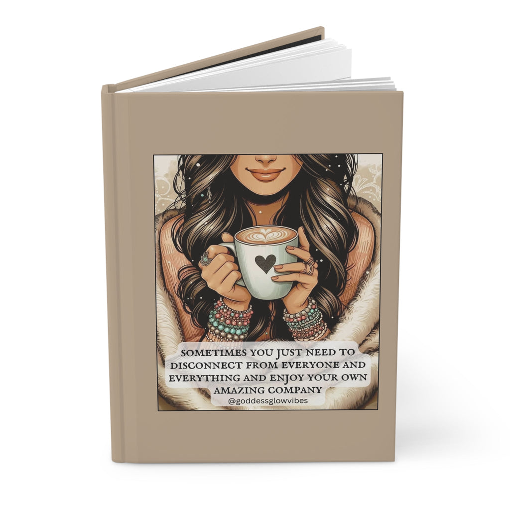 Crowned Energy CO. Journal Printify Paper products Inspirational hardcover self-care journal for mental wellness, gratitude, and growth