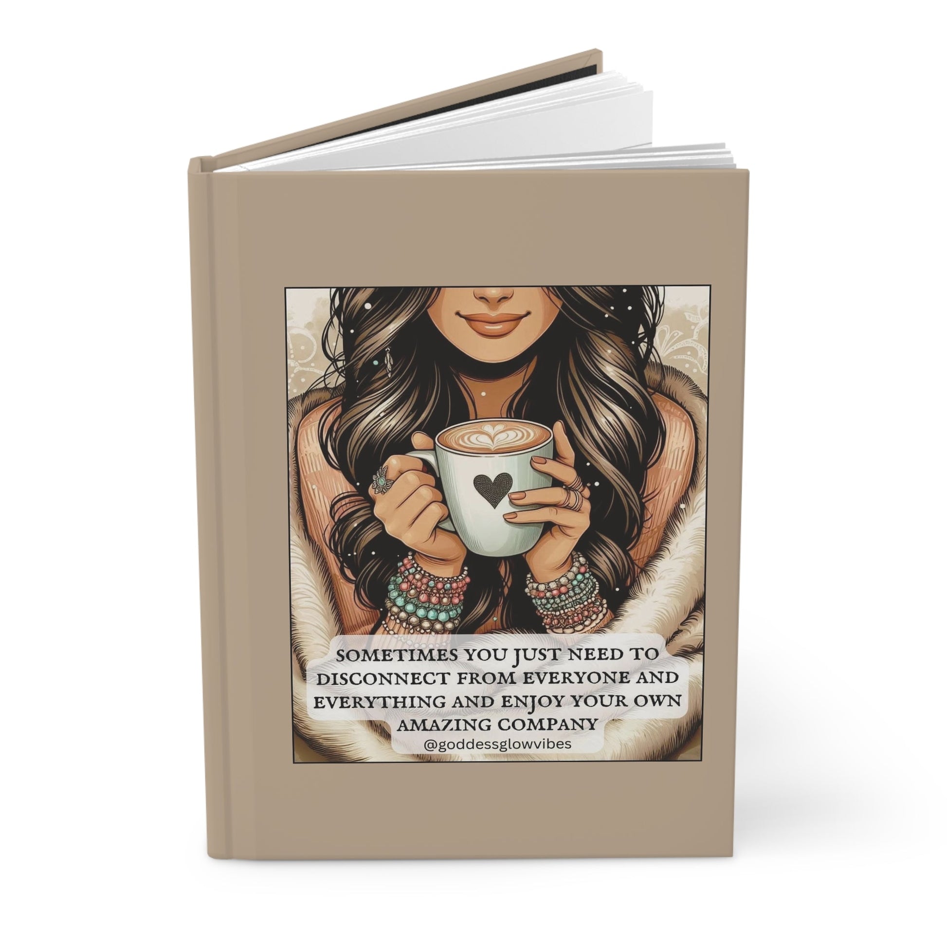 Crowned Energy CO. Journal Printify Paper products Inspirational hardcover self-care journal for mental wellness, gratitude, and growth