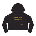 Cropped Hoodie — "Still a Mess, Still Chosen" Inspirational Christian Sweatshirt - Crowned Energy CO.