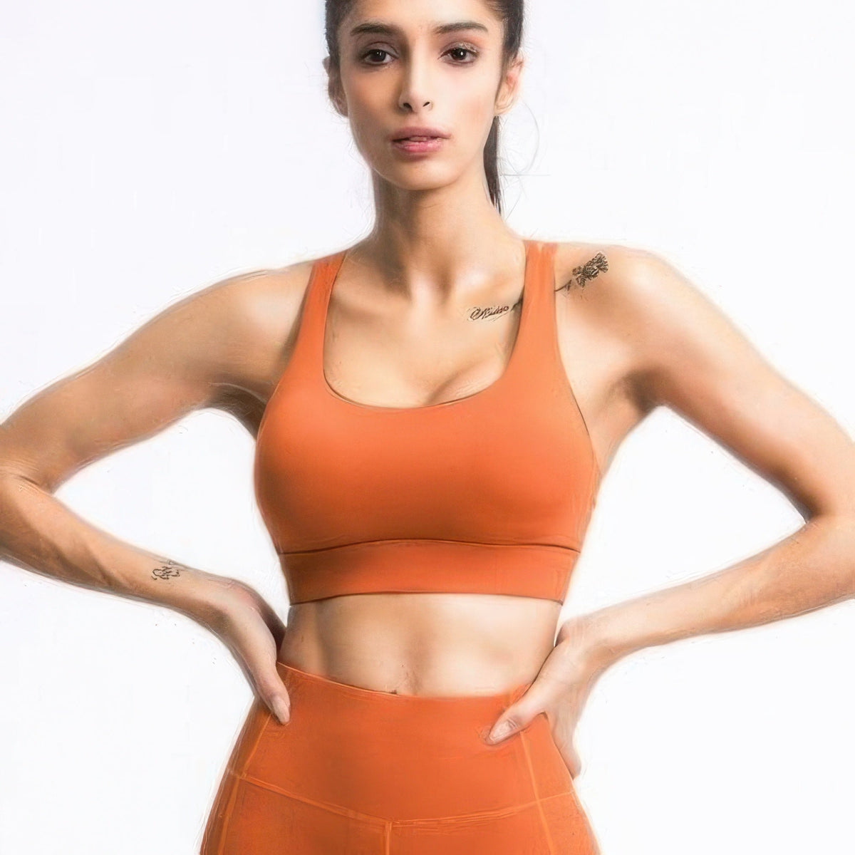 Cross Back Sports Bra – Strappy Back Activewear Top - Crowned Energy CO.
