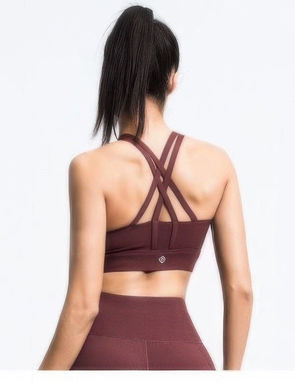 Cross Back Sports Bra – Strappy Back Activewear Top - Crowned Energy CO.