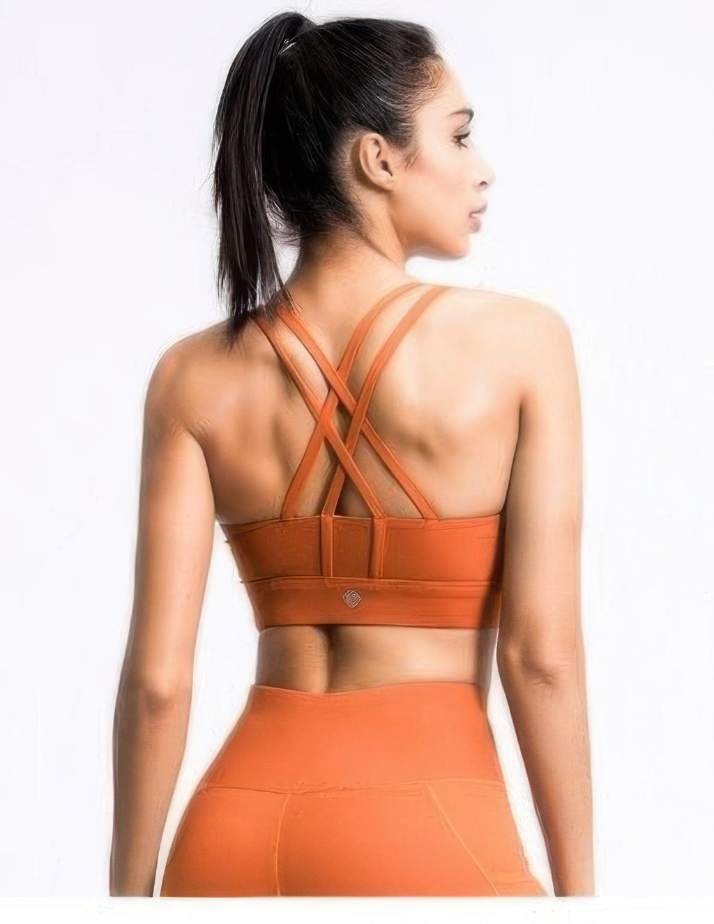 Cross Back Sports Bra – Strappy Back Activewear Top - Crowned Energy CO.