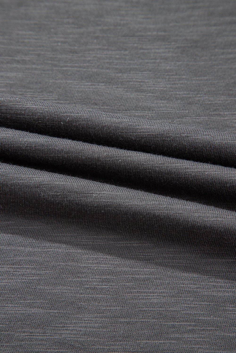 Crowned Energy CO. Dark Grey / 1X / 65%Polyester+35%Cotton Dear-Lover Dropshipping Plus Size/Plus Size Tops/Plus Size Tops & Tees Dark Grey Double Ruffled Short Sleeve Plus Size Top