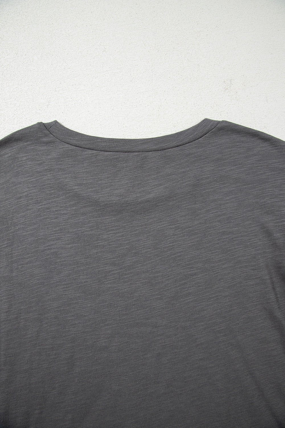 Crowned Energy CO. Dark Grey / 1X / 65%Polyester+35%Cotton Dear-Lover Dropshipping Plus Size/Plus Size Tops/Plus Size Tops & Tees Dark Grey Double Ruffled Short Sleeve Plus Size Top