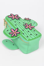 Crowned Energy CO. Green CCWHOLESALECLOTHING Clutch 🌵 Desert Dreamer Cactus Crossbody