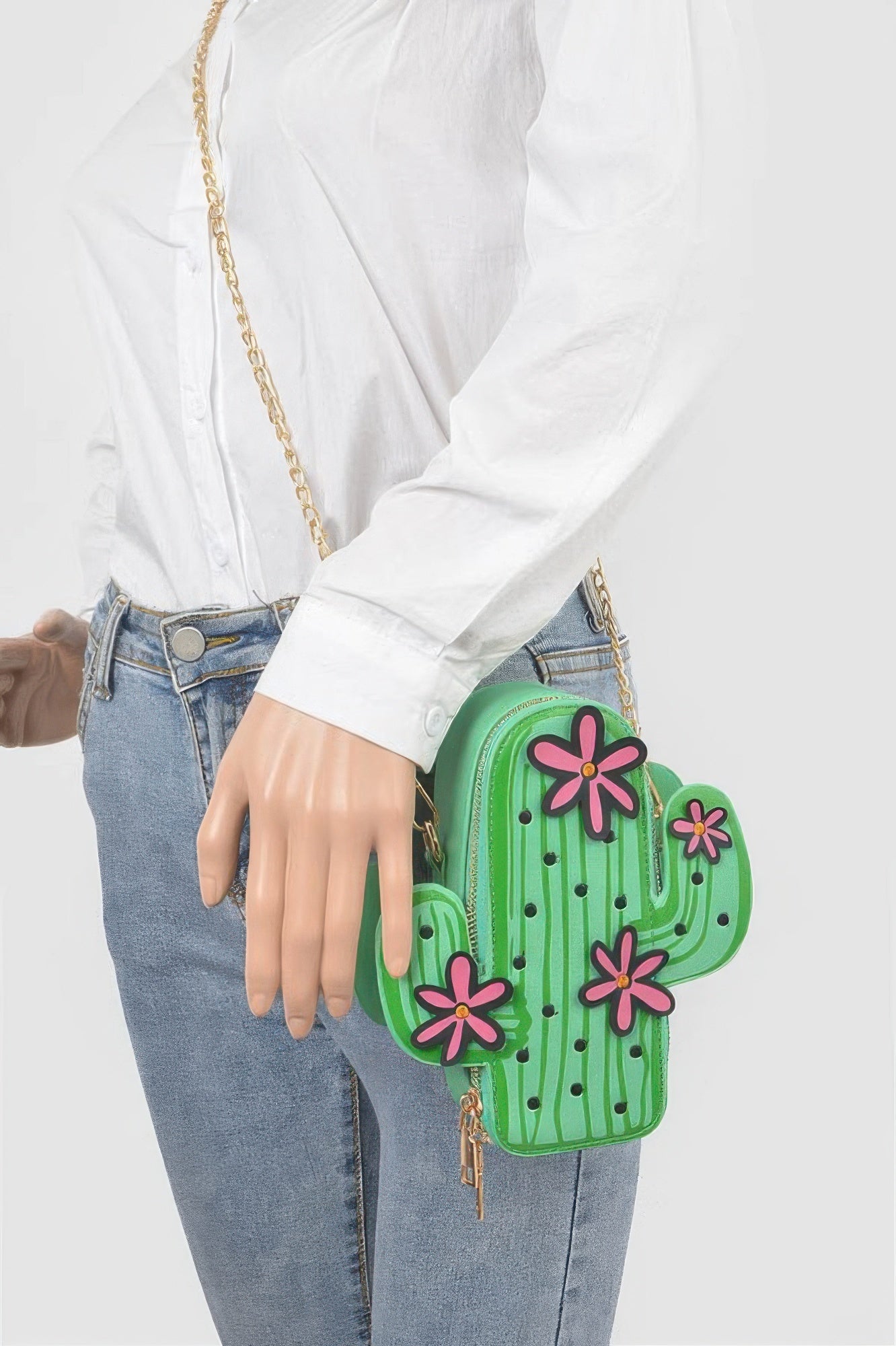 Crowned Energy CO. Green CCWHOLESALECLOTHING Clutch 🌵 Desert Dreamer Cactus Crossbody