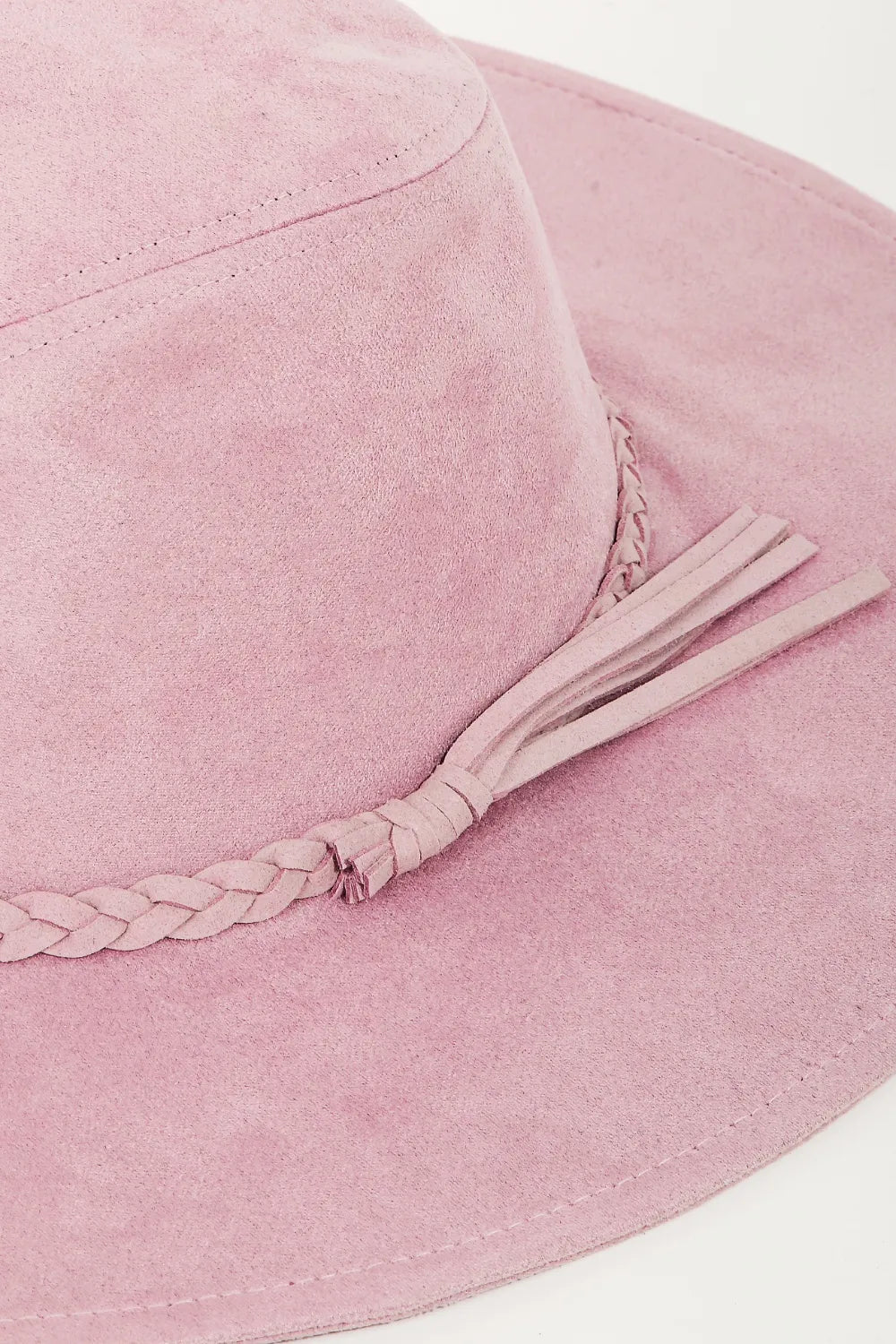Fame Braided Faux Suede Hat - Crowned Energy CO.