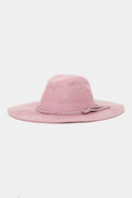 Fame Braided Faux Suede Hat - Crowned Energy CO.