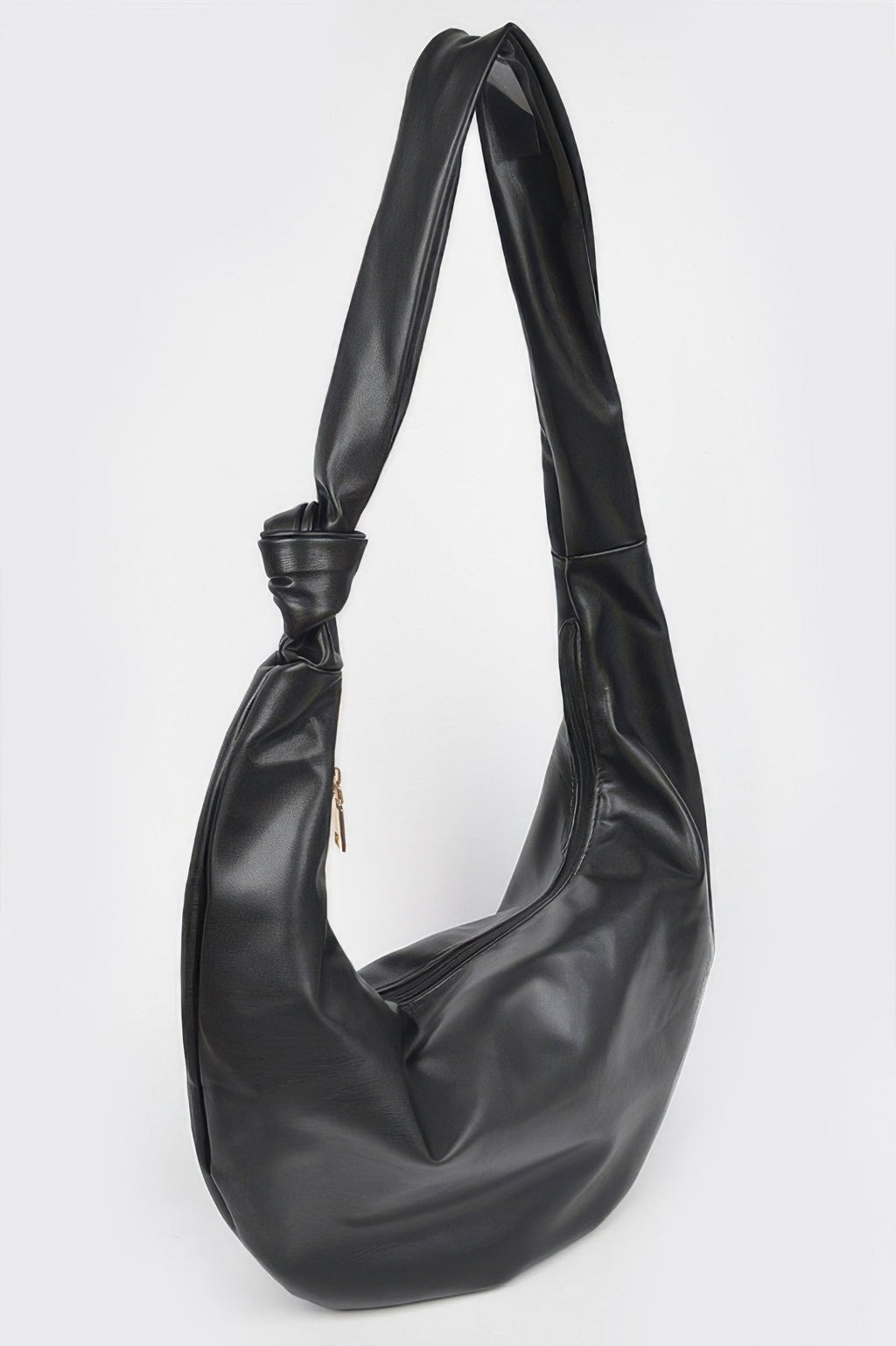 Faux Leather Hobo Bag - Crowned Energy CO.