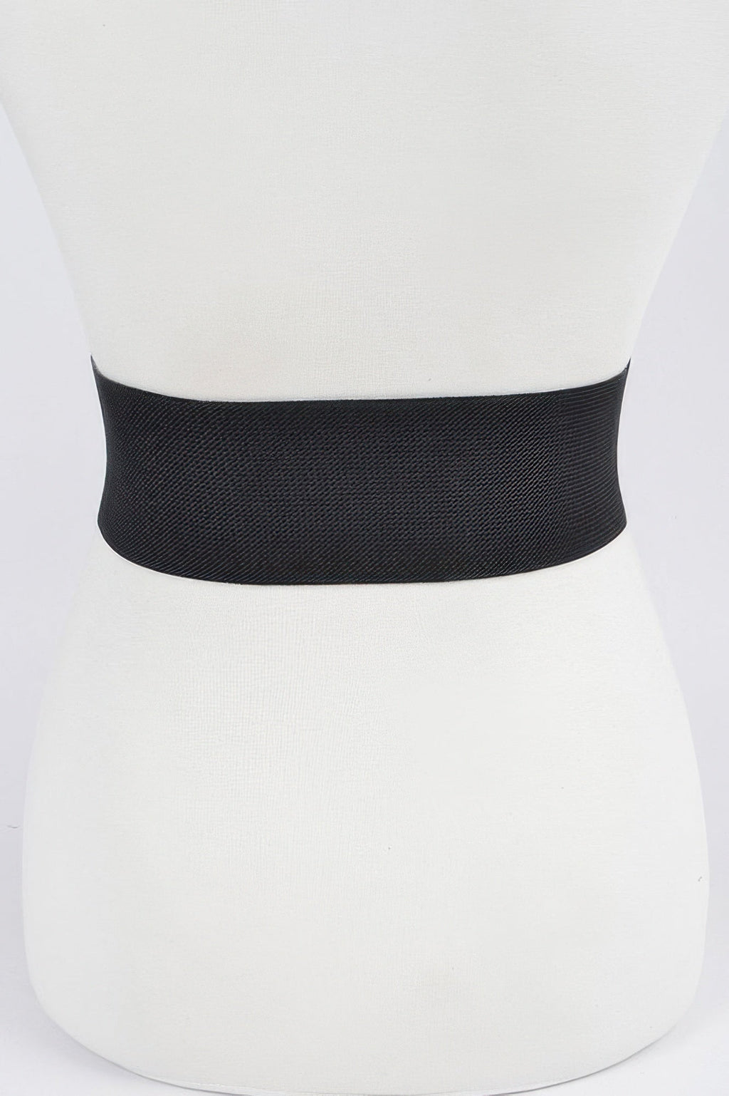 Faux Leather Wide Elastic Plus Size Belt - Crowned Energy CO.