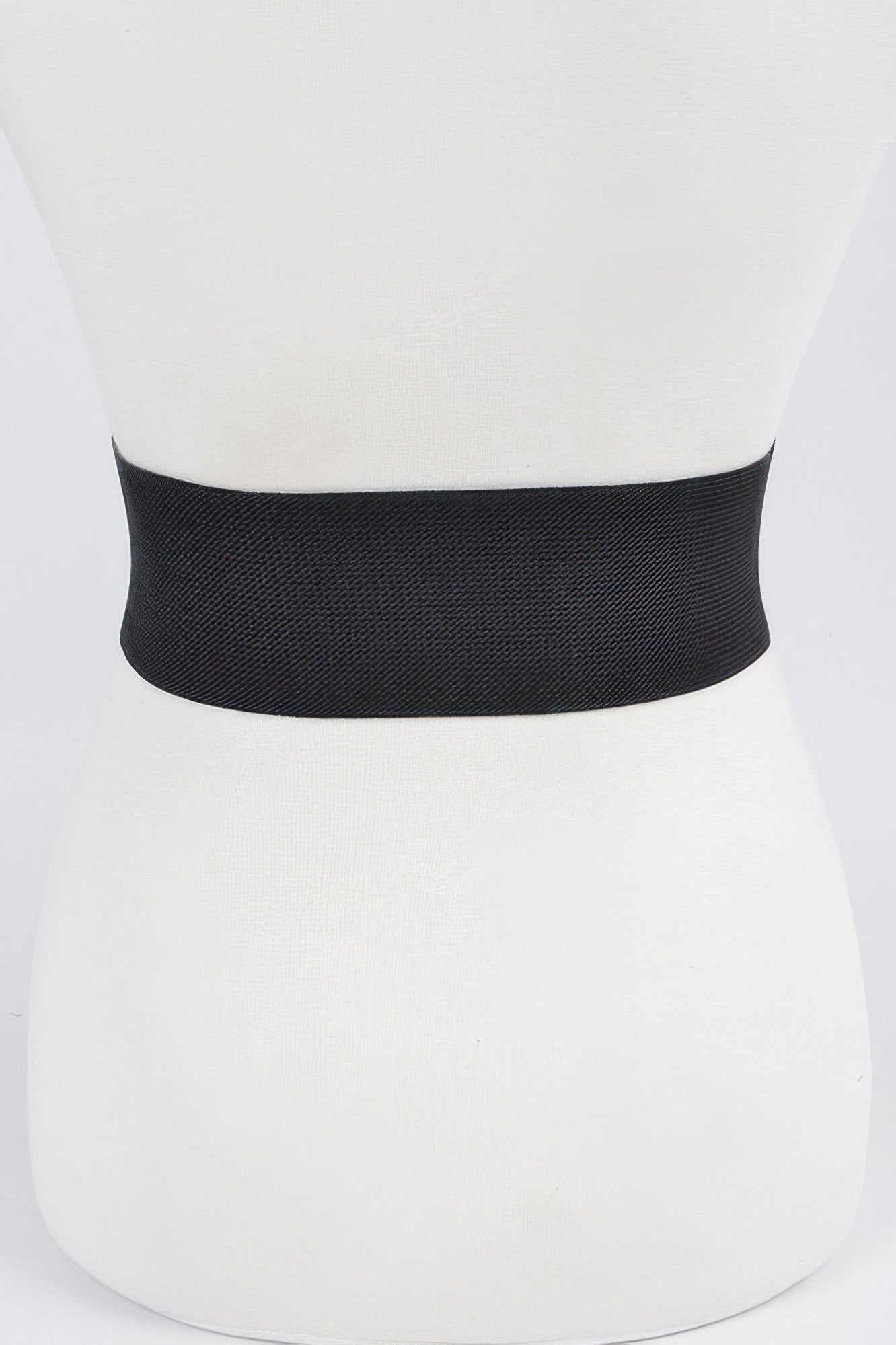 Faux Leather Wide Elastic Plus Size Belt - Crowned Energy CO.