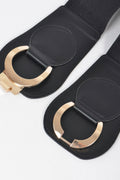 Faux Leather Wide Elastic Plus Size Belt - Crowned Energy CO.
