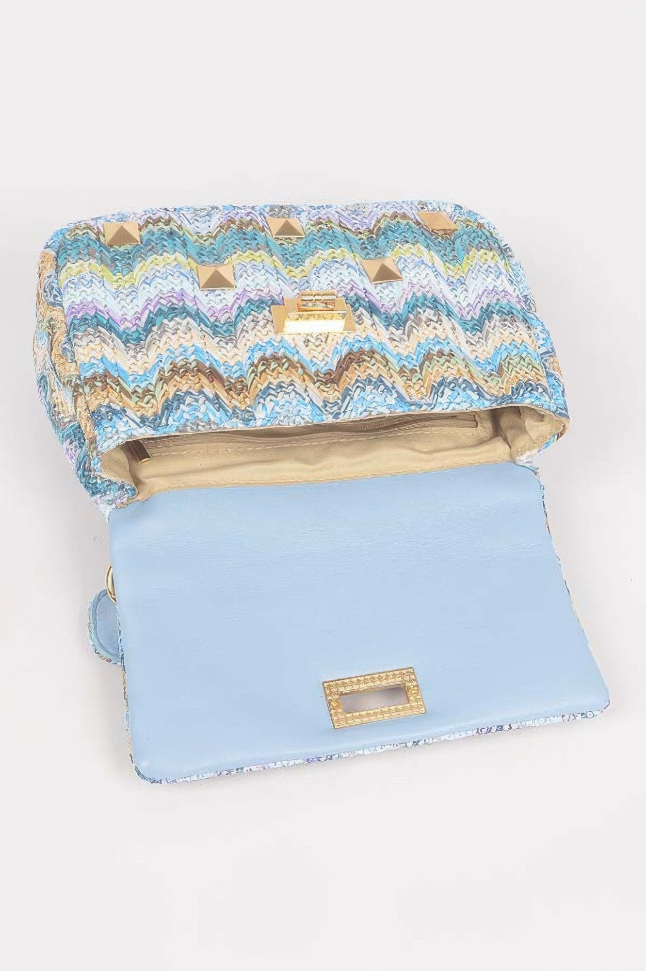 Faux Straw Flap Top Handle Bag - Crowned Energy CO.