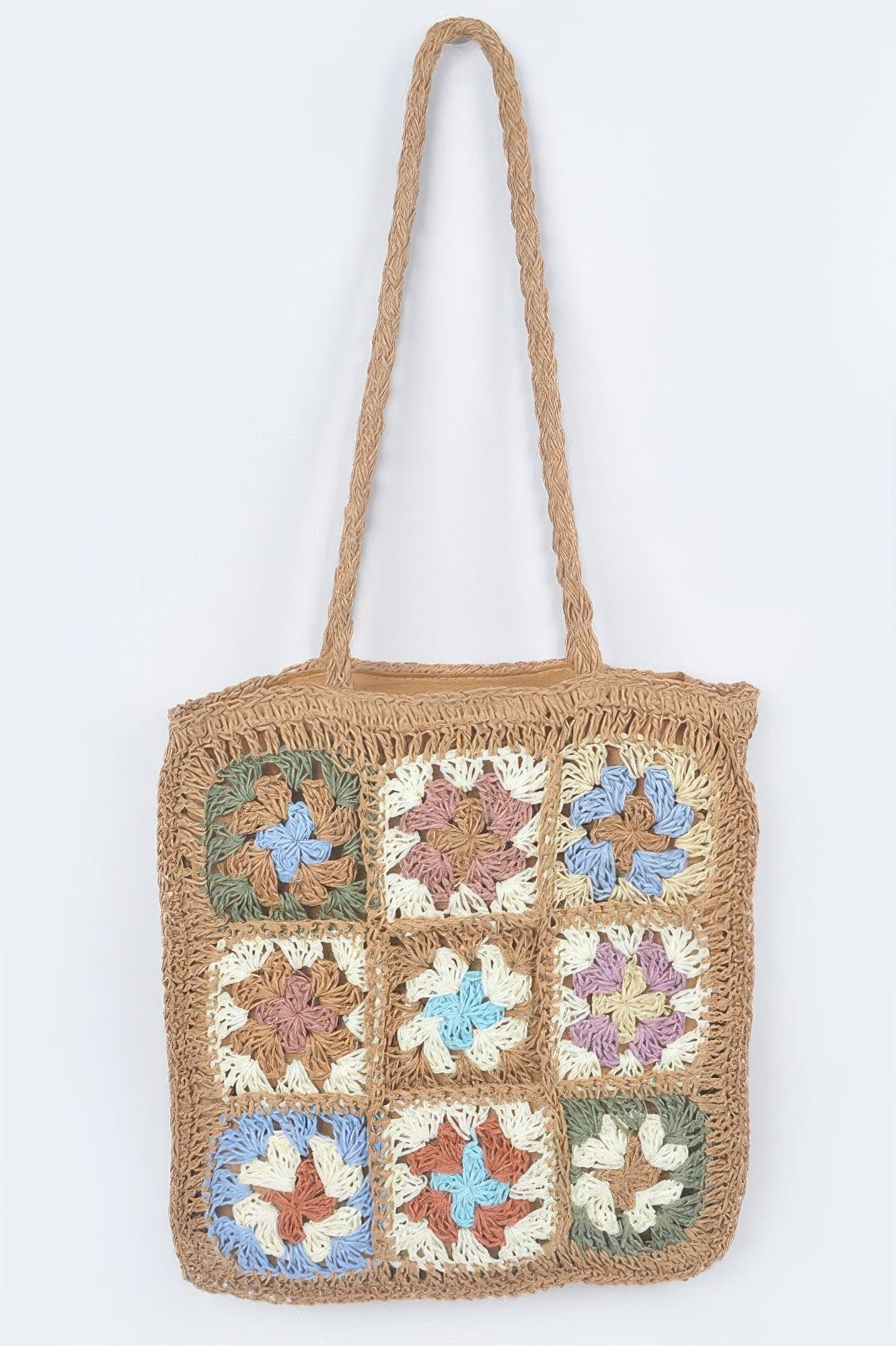 Faux Straw Tote Bag - Crowned Energy CO.