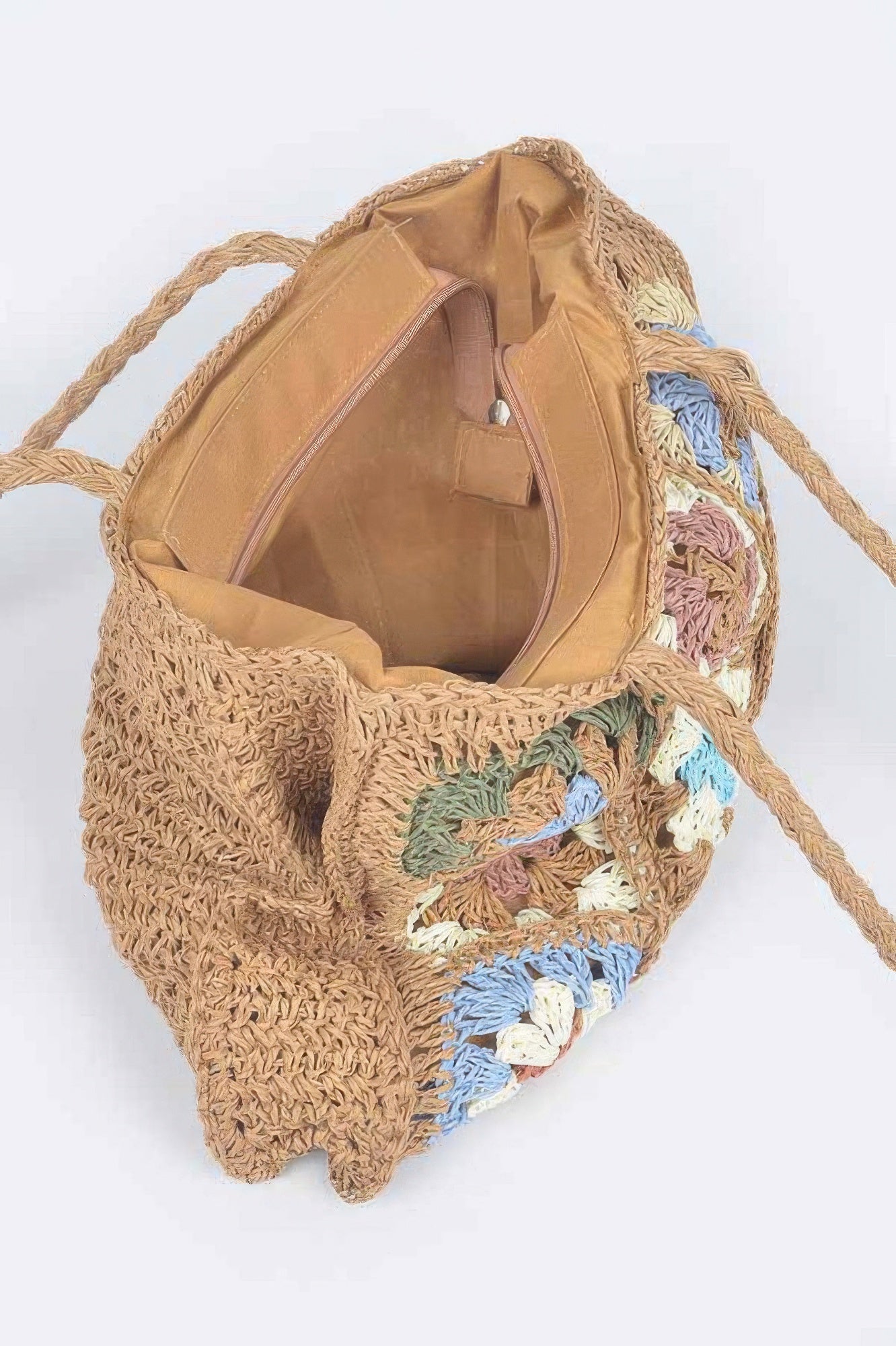 Faux Straw Tote Bag - Crowned Energy CO.