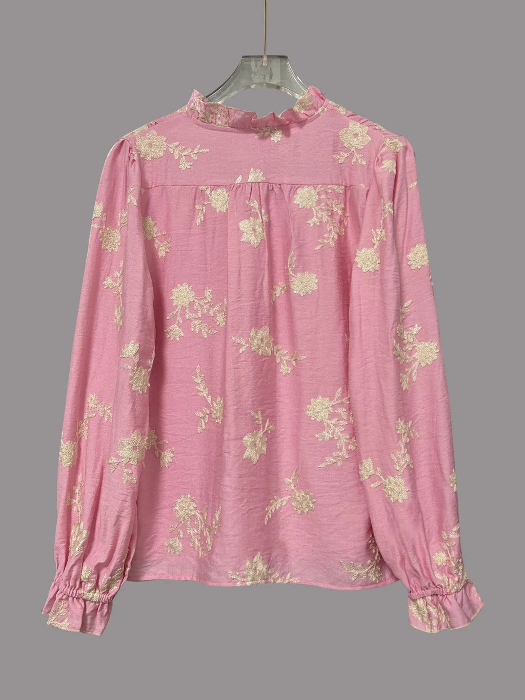 Flower Button Up Long Sleeve Shirt - Crowned Energy CO.