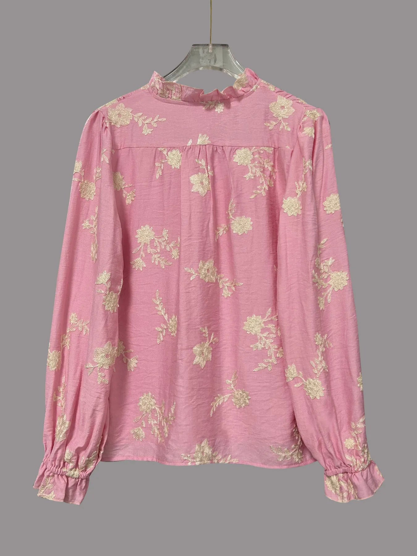 Flower Button Up Long Sleeve Shirt - Crowned Energy CO.