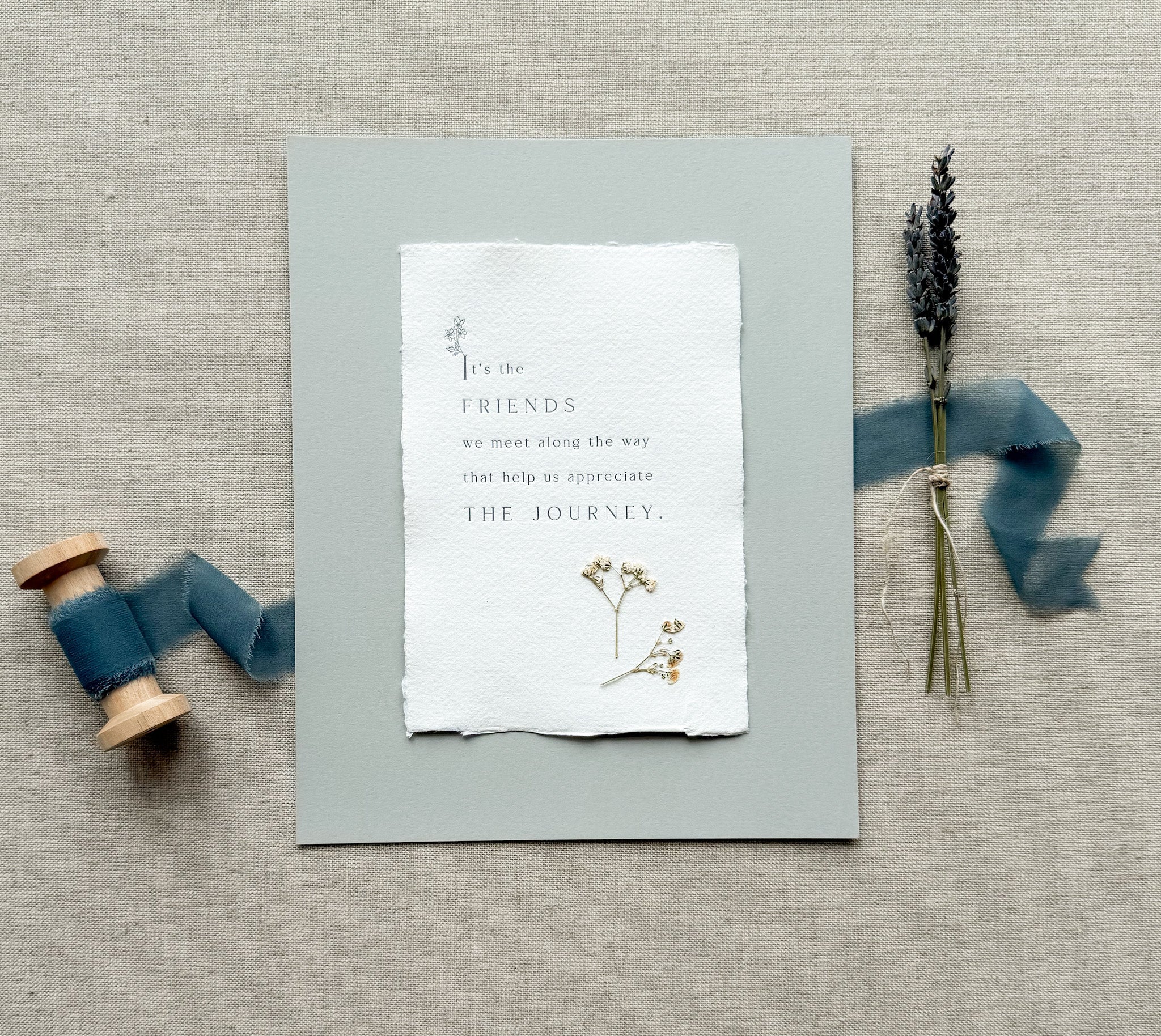 Friendship // Letterpress Print - Crowned Energy CO.