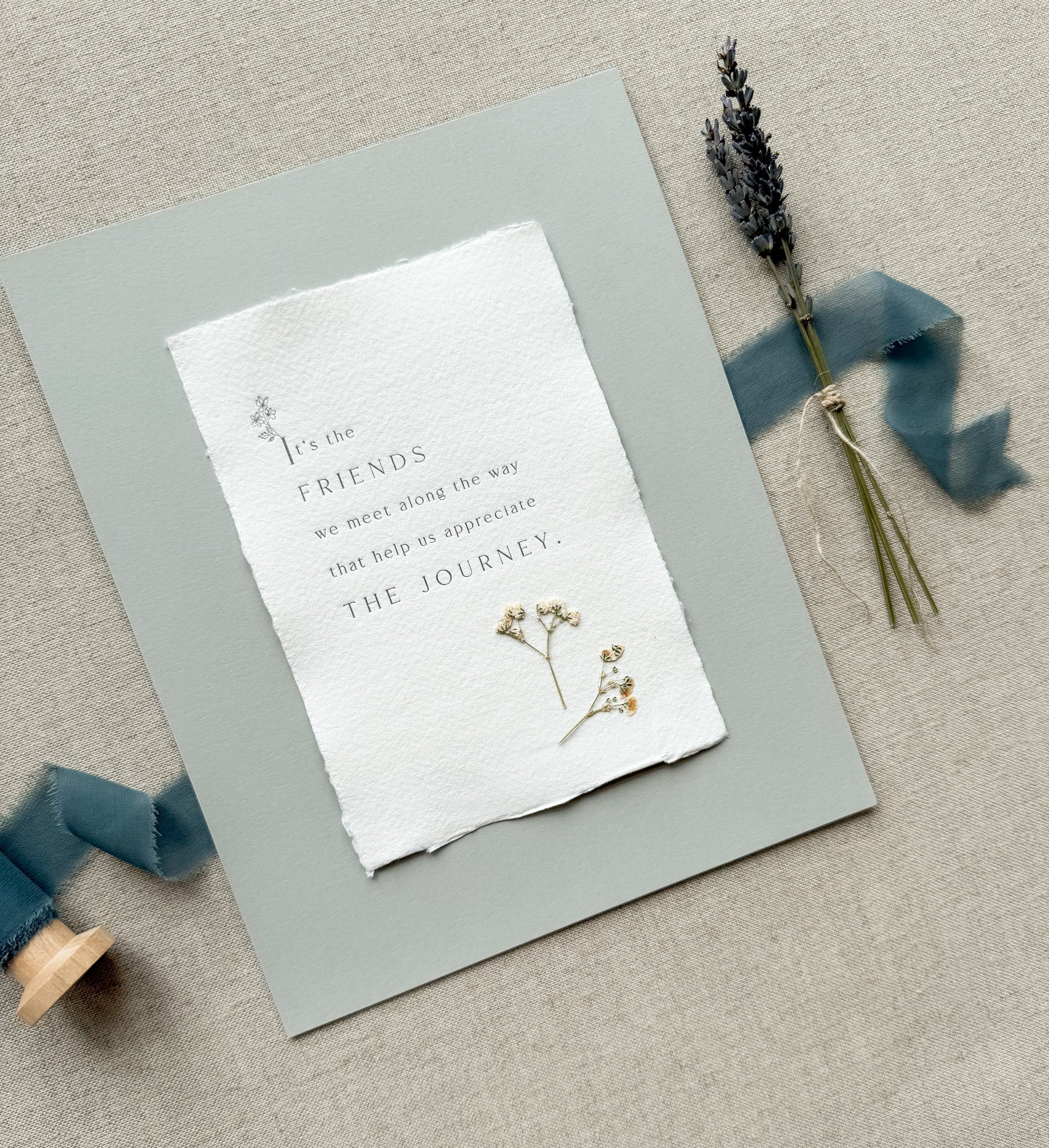 Friendship // Letterpress Print - Crowned Energy CO.