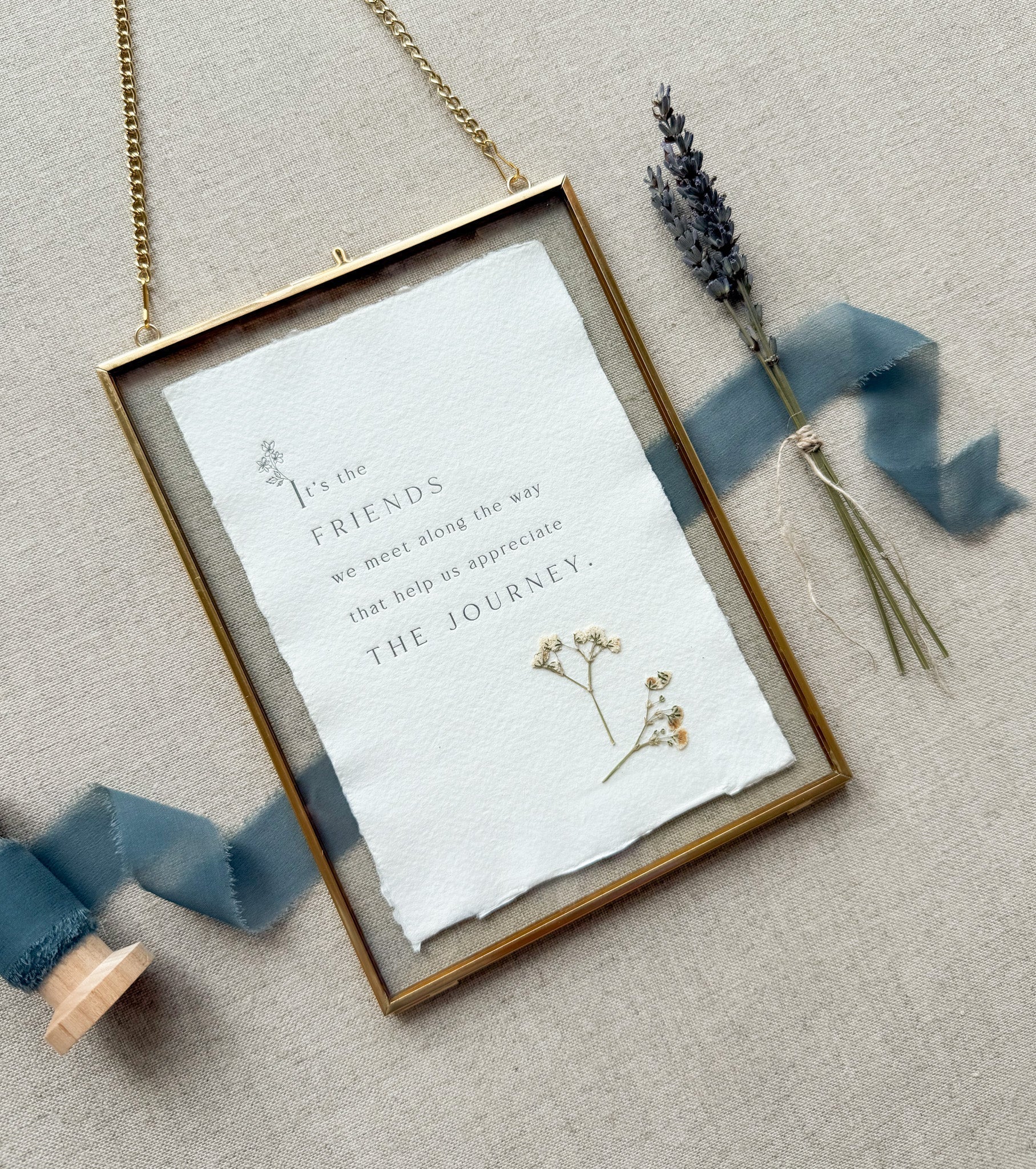 Friendship // Letterpress Print - Crowned Energy CO.
