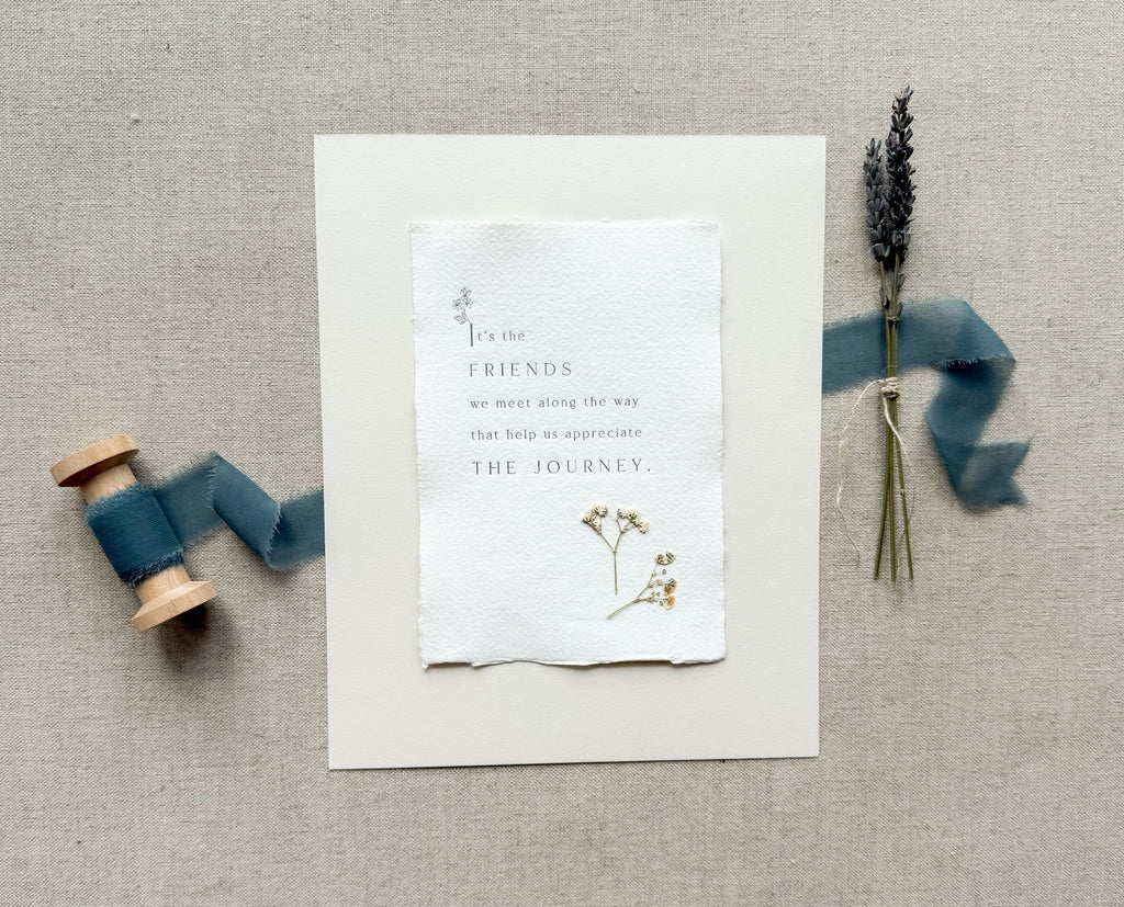 Friendship // Letterpress Print - Crowned Energy CO.