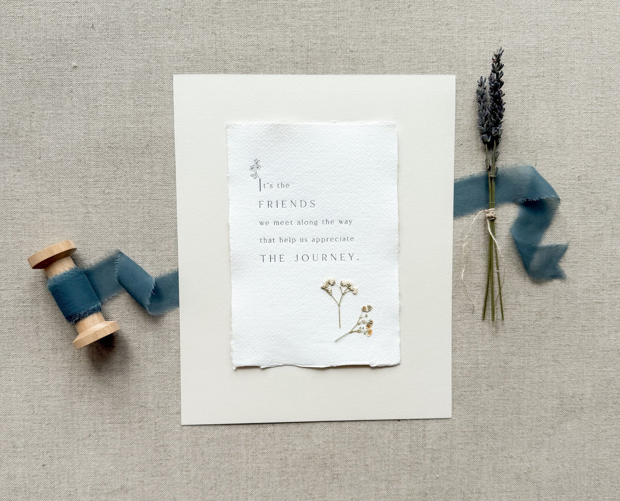 Friendship // Letterpress Print - Crowned Energy CO.