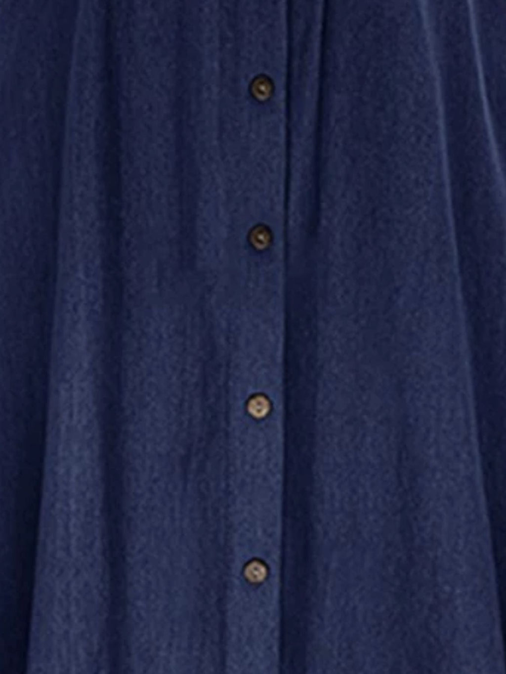 Full Size Button - Front Denim A - Line Skirt Plus Size - Crowned Energy CO.