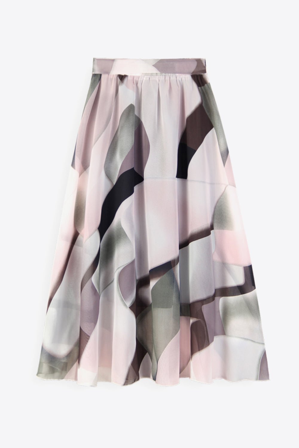 Full Size Floral Tie - Waist Skirt - Crowned Energy CO.