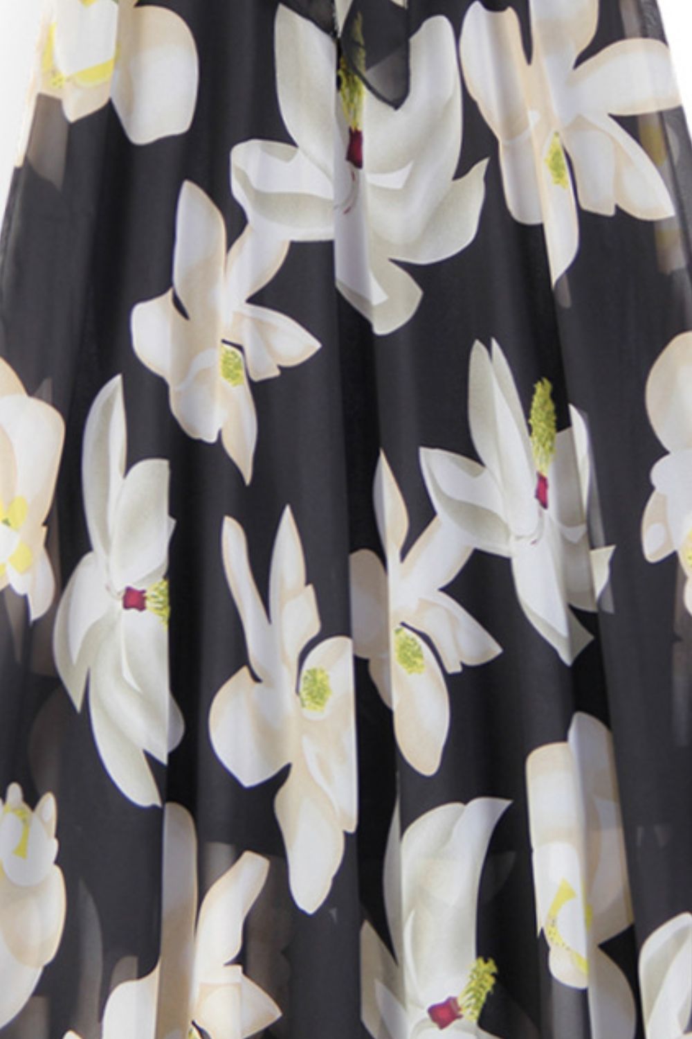 Full Size Floral Tie - Waist Skirt - Crowned Energy CO.
