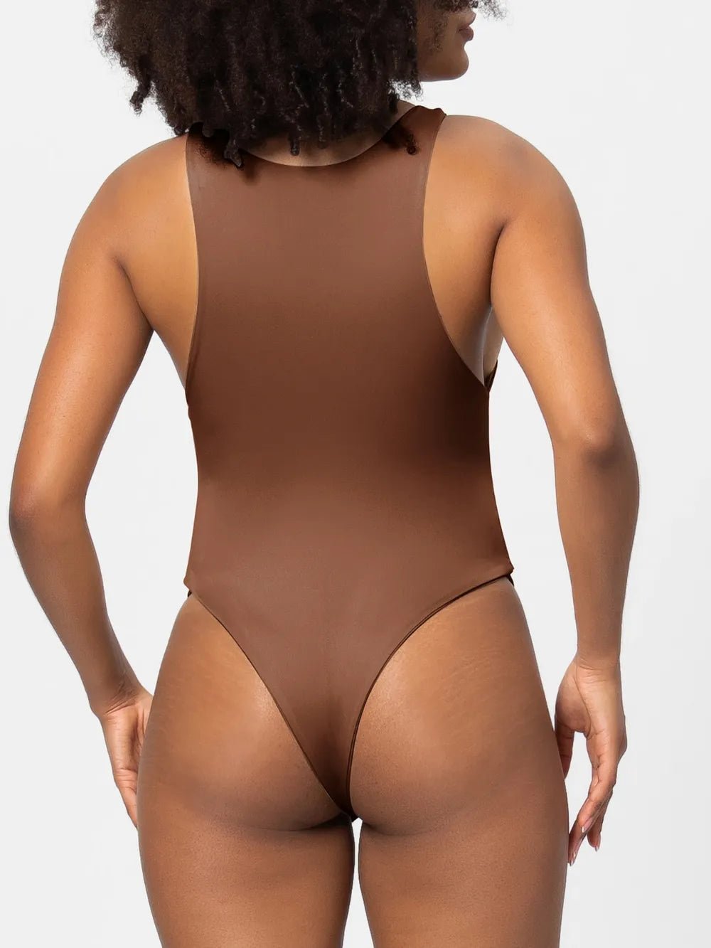 Full Size Round Neck Wide Strap Bodysuit - Crowned Energy CO.