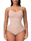 Full Size Seamless Scoop Neck Shaping Bodysuit Plus Size - Crowned Energy CO.