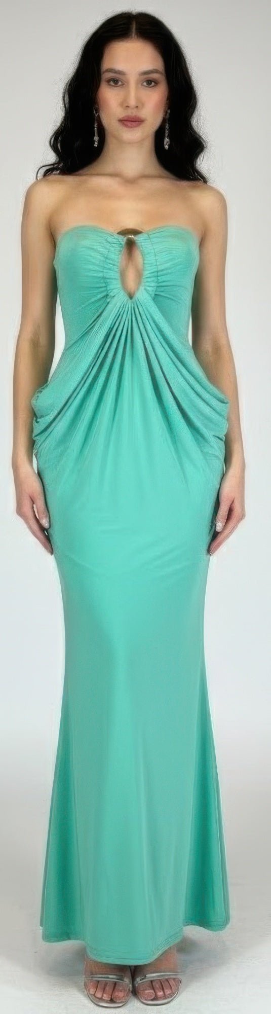 Glamour With Modern Construction Maxi Dress - Crowned Energy CO.