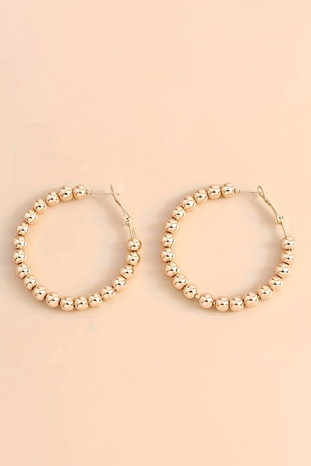 Crowned Energy CO. Gold / ONE SIZE / 100%PMMA Dear-Lover Dropshipping Accessories/Jewelry Gold Plated Beads Alloy Hoop Earrings