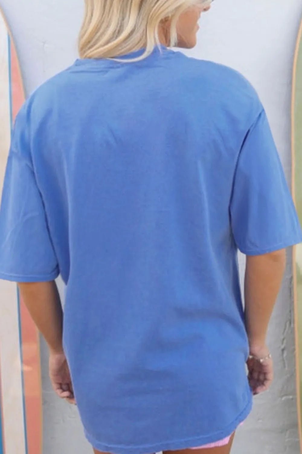 Graphic Round Neck Short Sleeve T-Shirt - Crowned Energy CO.