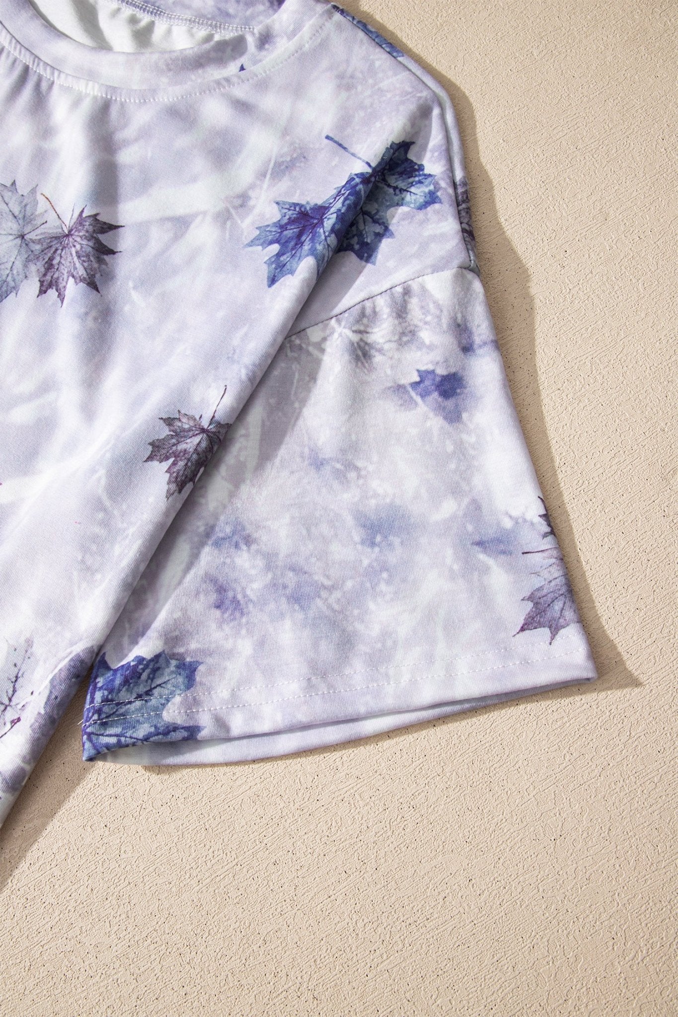 Gray Camouflage Woodland Print Drop Shoulder Tunic Tee - Crowned Energy CO.