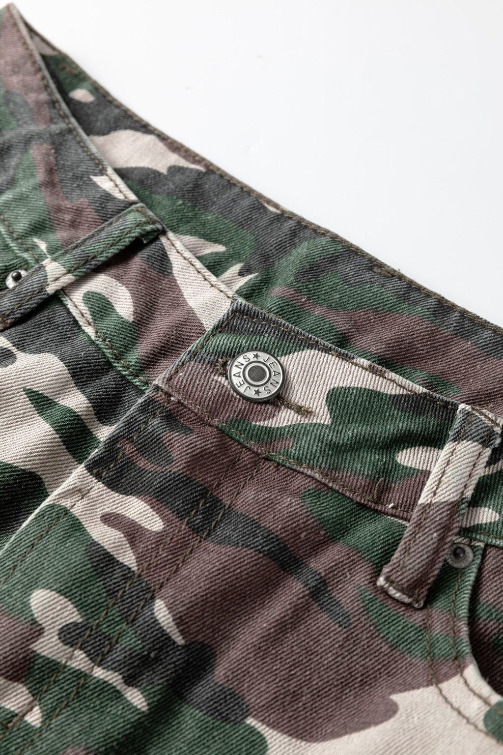 Green Camo Cargo Wide Leg Pants - Crowned Energy CO.