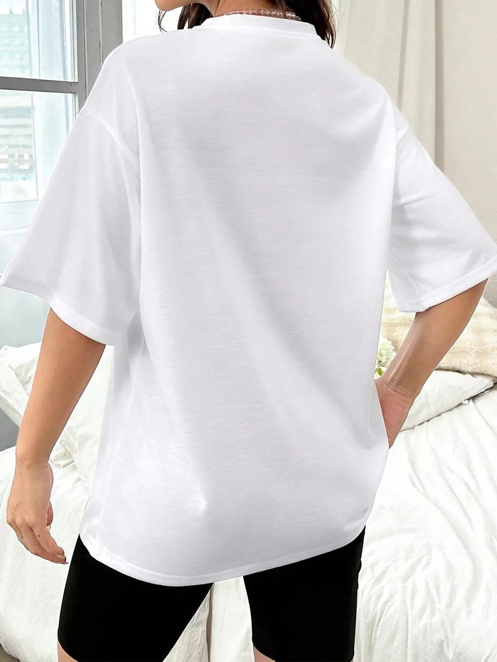 Guitar Graphic Round Neck Half Sleeve T-Shirt - Crowned Energy CO.