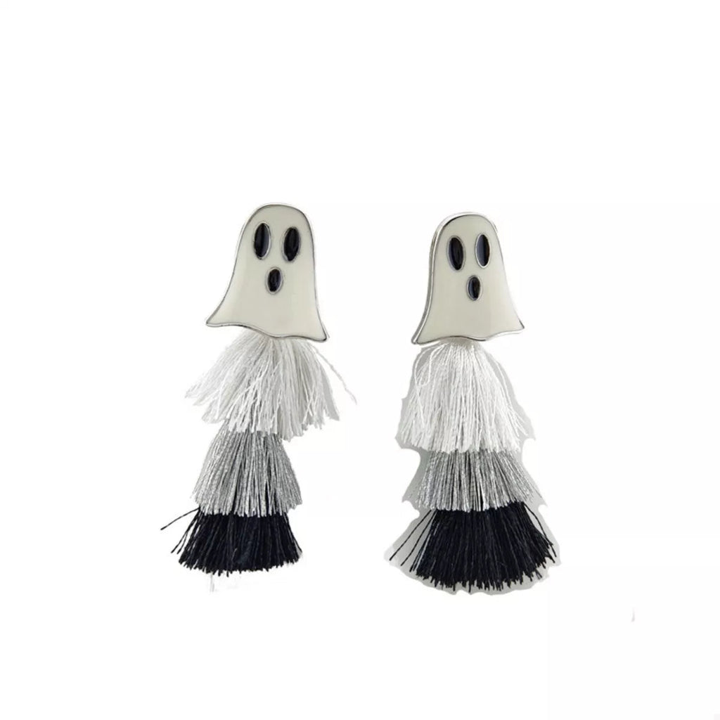 Crowned Energy CO. Nightlight Ghost / One Size Trendsi Earrings Halloween Ghost and Pumpkin Dangle Earrings