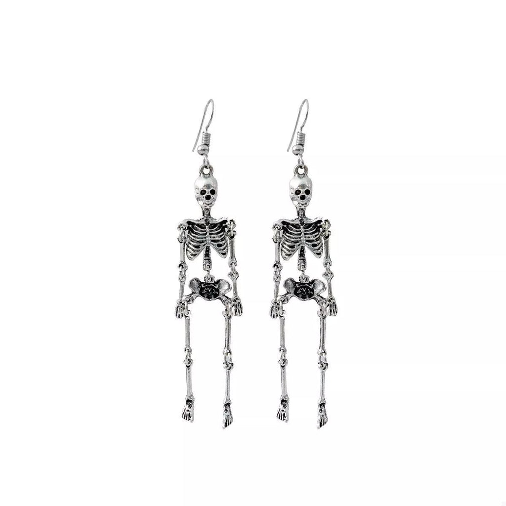 Crowned Energy CO. Silver / One Size Trendsi Earrings Halloween Skeleton Dangle Earrings