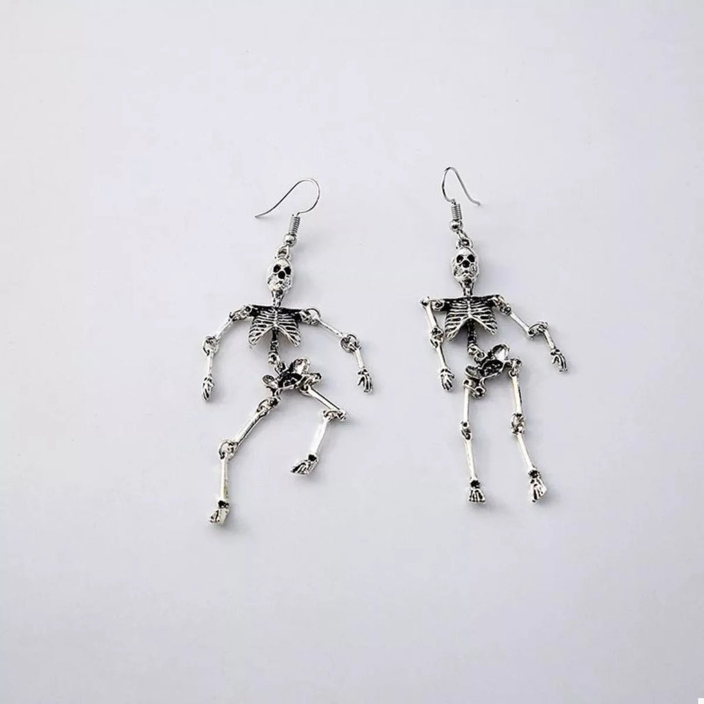 Crowned Energy CO. Silver / One Size Trendsi Earrings Halloween Skeleton Dangle Earrings