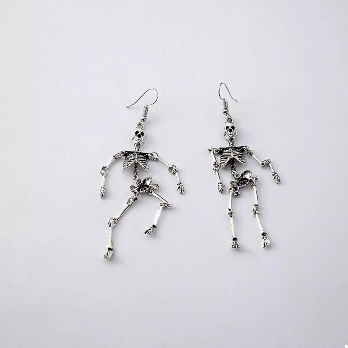Crowned Energy CO. Silver / One Size Trendsi Earrings Halloween Skeleton Dangle Earrings