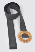 Handmade Bamboo Buckle Plus Size Stretch Belt - Crowned Energy CO.
